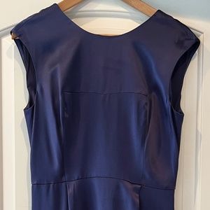 NWT Ports 1961 100% silk navy cocktail dress